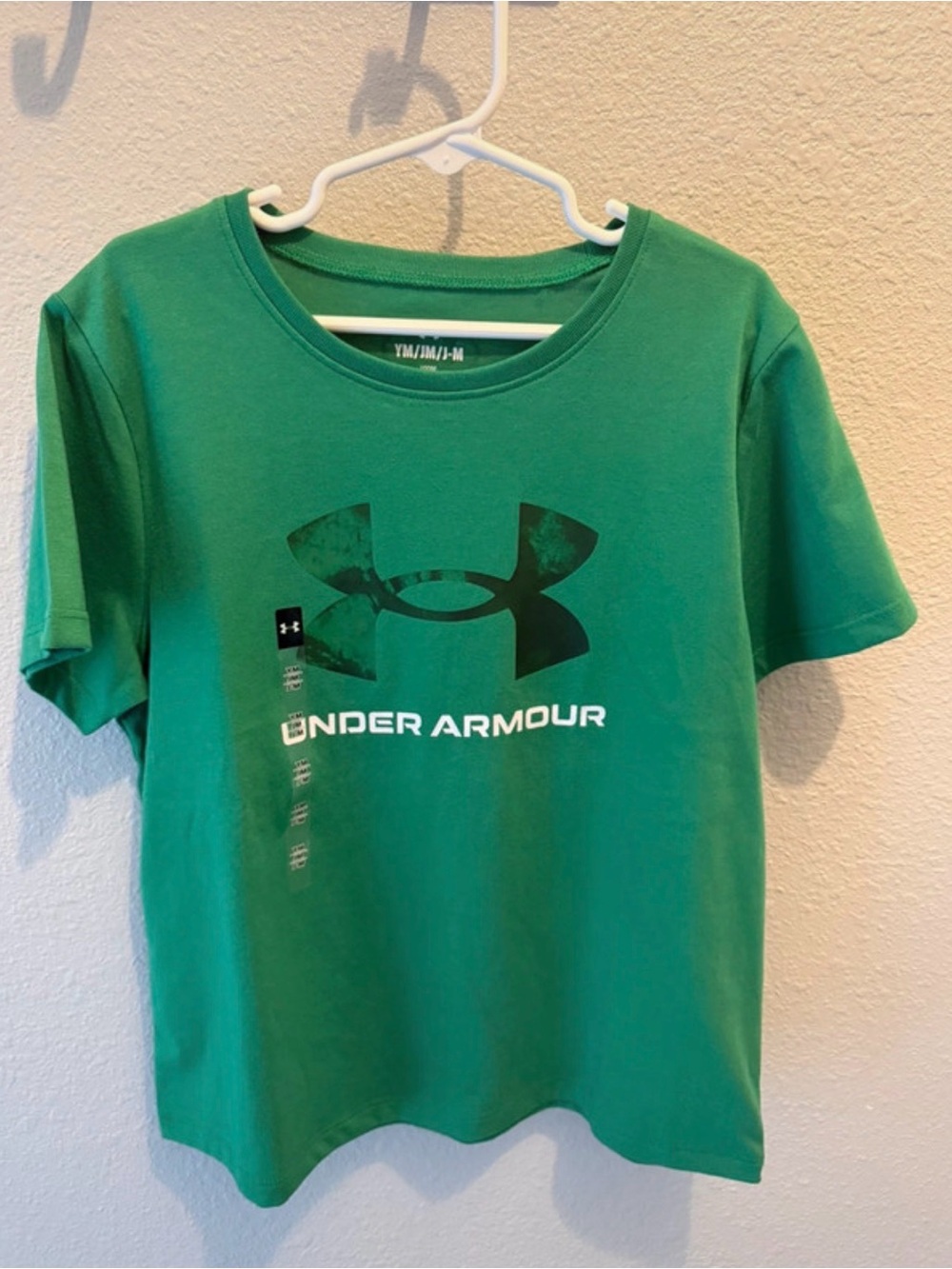 Under Armour Green Logo Short Sleeve Tee for Kids